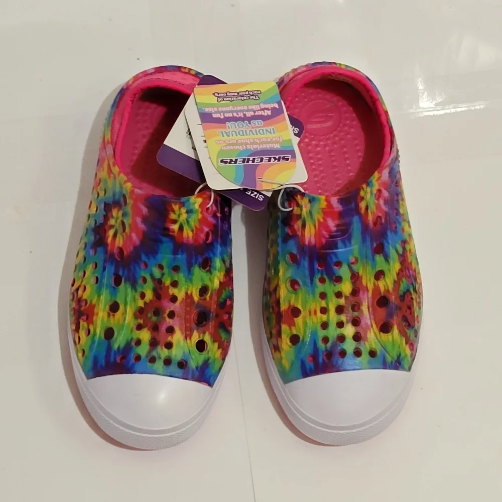 Skechers Foamies Guzman Steps Aqua‎ Surge Tie-Dye Water Shoes Kids